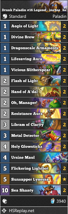 Drunk Paladin #16 Legend - ins4ne_hs