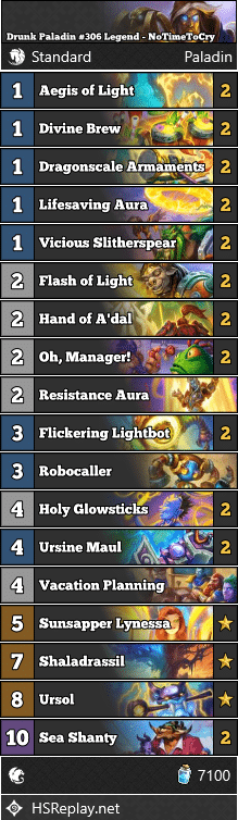 Drunk Paladin #306 Legend - NoTimeToCry