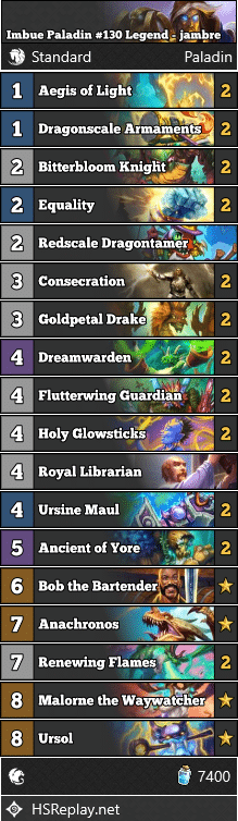 Imbue Paladin #130 Legend - jambre