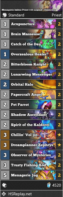 Menagerie Imbue Priest #35 Legend - Unknown