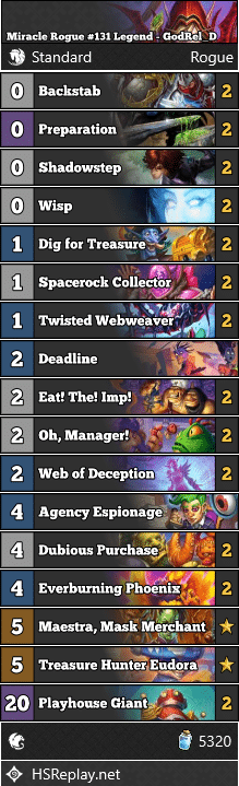 Miracle Rogue #131 Legend - GodRel_D