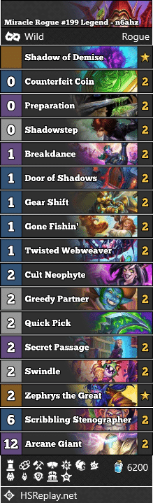 Miracle Rogue #199 Legend - n6ahz
