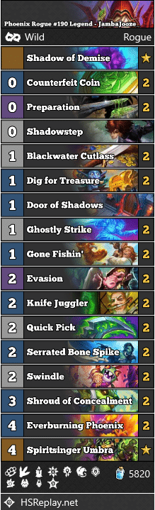 Phoenix Rogue #190 Legend - JambaJooze_