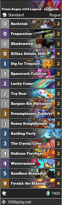 Pirate Rogue #154 Legend - nyhmnim