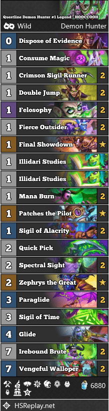 Questline Demon Hunter #1 Legend - HOOCCOOH