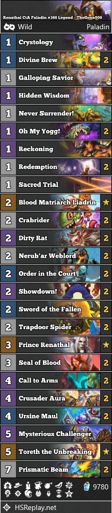 Renathal CtA Paladin #388 Legend - TheGoon008