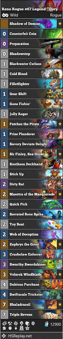 Reno Rogue #67 Legend - Dory