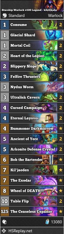 Starship Warlock #100 Legend - kikilikahs