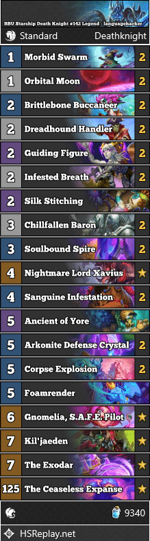 BBU Starship Death Knight #142 Legend - languagehacker