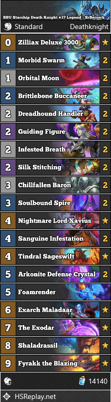 BBU Starship Death Knight #37 Legend - SrBerserk