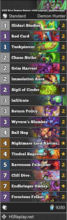 Cliff Dive Demon Hunter #269 Legend - thedukeoftbc