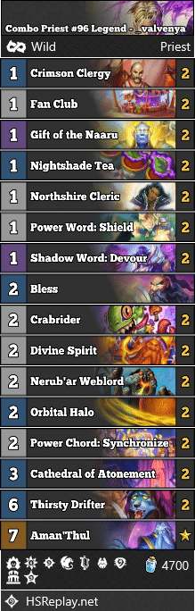 Combo Priest #96 Legend - _valvenya