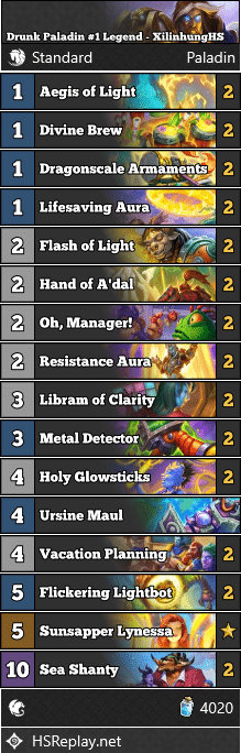 Drunk Paladin #1 Legend - XilinhungHS