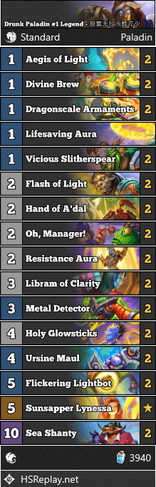 Drunk Paladin #1 Legend - 寂寞无敌冷酷花少
