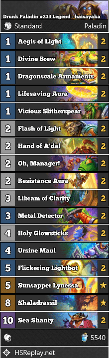 Drunk Paladin #233 Legend - haisayaka