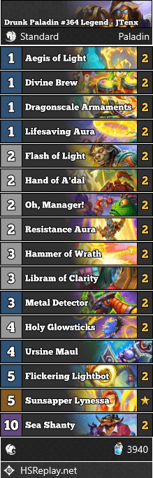 Drunk Paladin #364 Legend - JTenx