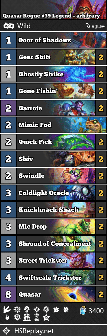 Quasar Rogue #39 Legend - arbitrary