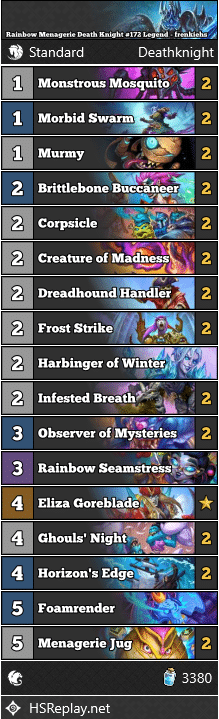 Rainbow Menagerie Death Knight #172 Legend - frenkiehs