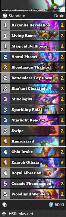 Starship Spell Damage Druid #100 Legend - 幻想的彼方