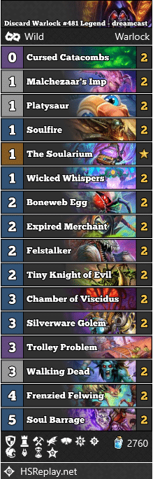 Discard Warlock #481 Legend - dreamcast