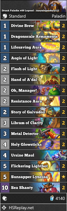 Drunk Paladin #89 Legend - sanyalegendary123
