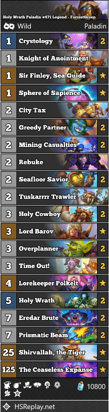 Holy Wrath Paladin #471 Legend - ForrestGreen