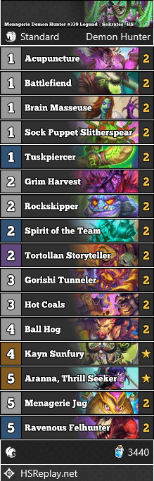 Menagerie Demon Hunter #339 Legend - Sokrates_HS