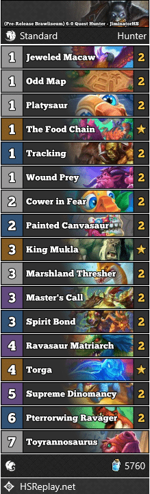 (Pre-Release Brawliseum) 6-0 Quest Hunter - JiminatorHS