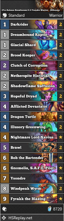 (Pre-Release Brawliseum) 6-0 Ysondre Warrior - JHGonner