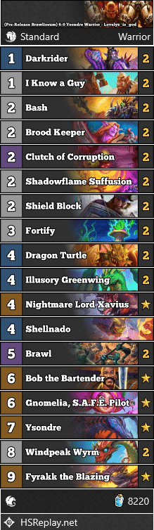 (Pre-Release Brawliseum) 6-0 Ysondre Warrior - Lovelyz_is_god
