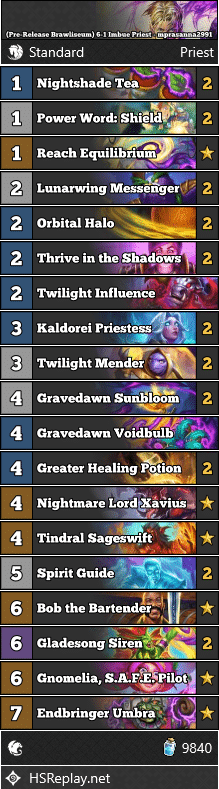 (Pre-Release Brawliseum) 6-1 Imbue Priest - mprasanna2991