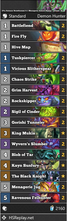 (Pre-Release Brawliseum) 6-1 Menagerie Demon Hunter - Aklain_Hs