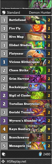 (Pre-Release Brawliseum) 6-2 Menagerie Death Knight - jakeyp0096