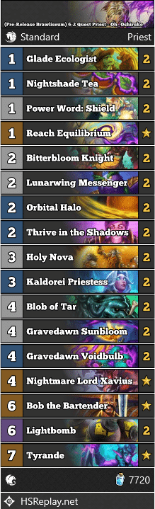 (Pre-Release Brawliseum) 6-2 Quest Priest - Oh_Oshiruko