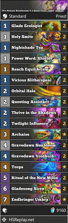 (Pre-Release Brawliseum) 6-2 Quest Priest - kubu_gaming