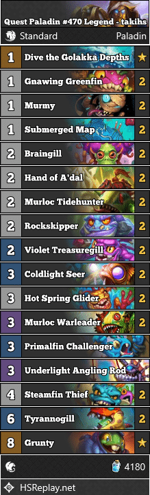 Quest Paladin #470 Legend - takihs