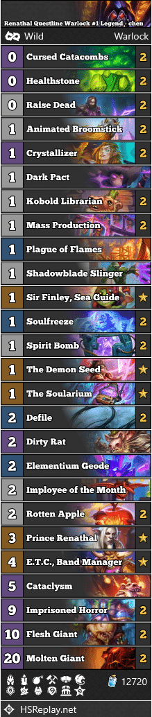 Renathal Questline Warlock #1 Legend - chen