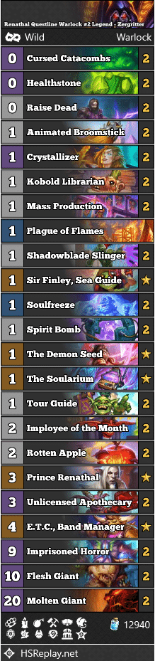 Renathal Questline Warlock #2 Legend - Zergritter