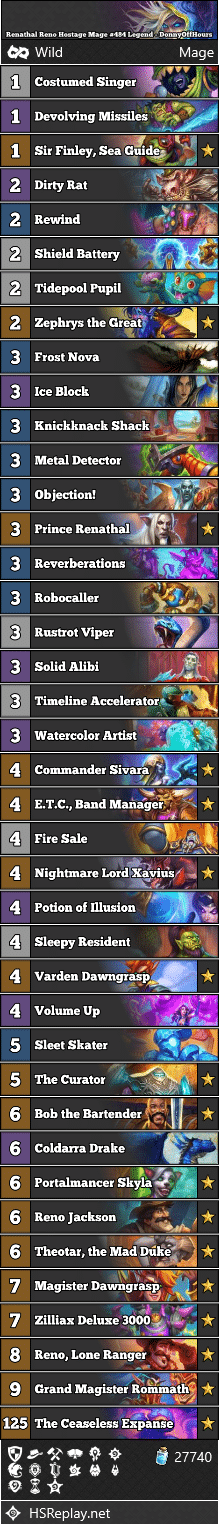 Renathal Reno Hostage Mage #484 Legend - DonnyOffHours