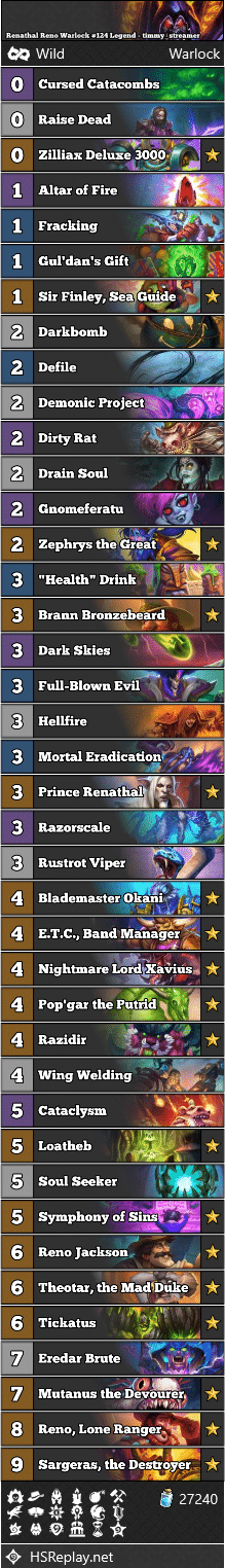 Renathal Reno Warlock #124 Legend - timmy_streamer