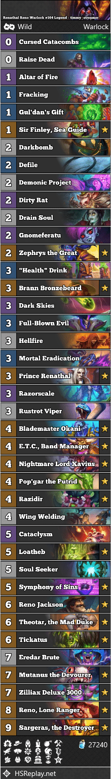 Renathal Reno Warlock #164 Legend - timmy_streamer