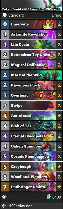 Token Druid #486 Legend - HSCharon