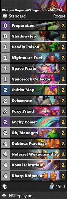 Weapon Rogue #69 Legend - IceMan674_