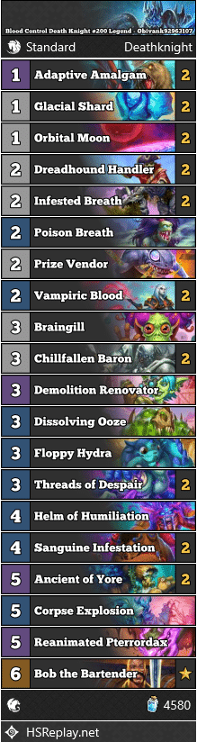 Blood Control Death Knight #200 Legend - Obivank92963107