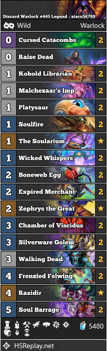 Discard Warlock #445 Legend - ataru56789