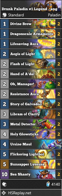 Drunk Paladin #1 Legend - ang