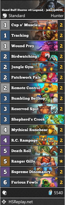 Hand Buff Hunter #8 Legend - jakeyp0096