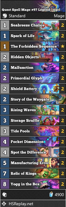 Quest Spell Mage #97 Legend - nqcl_