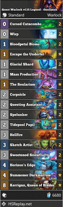 Quest Warlock #135 Legend - theclimek