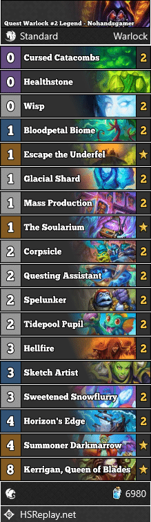Quest Warlock #2 Legend - Nohandsgamer
